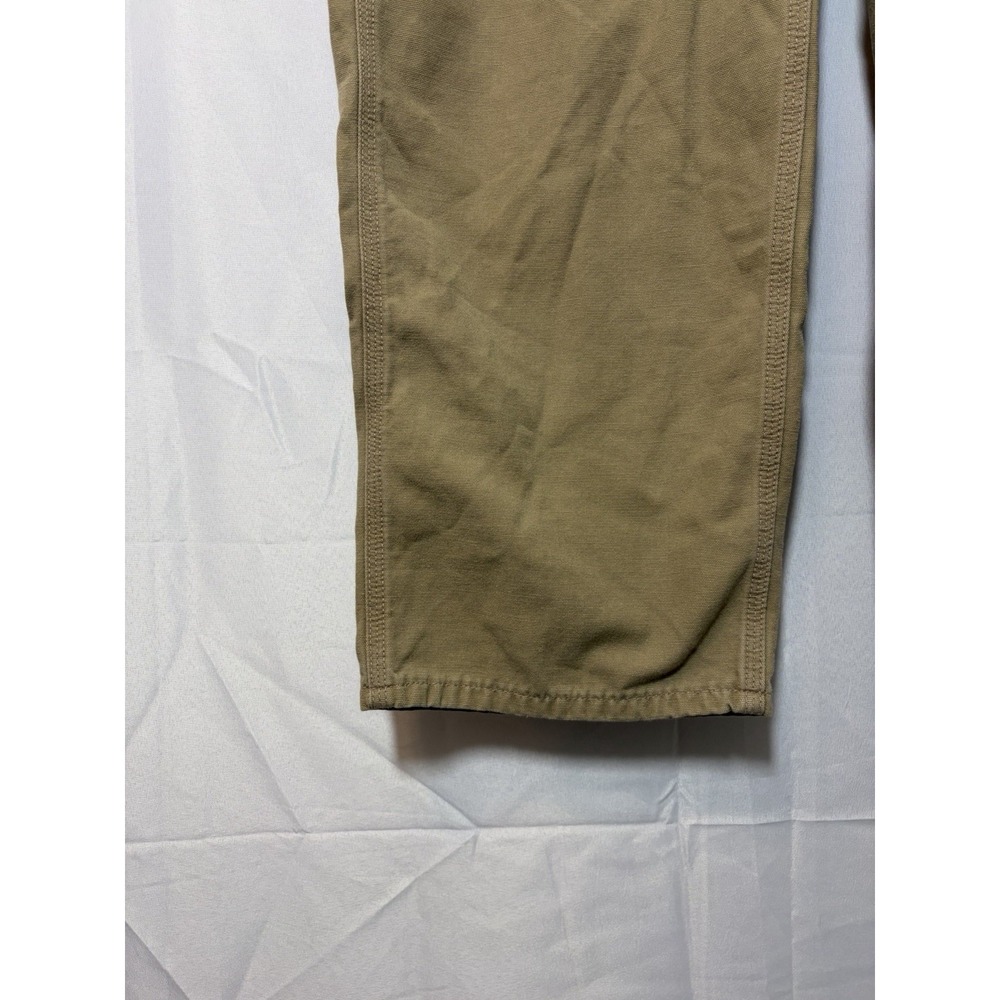 Carhartt FR Pants Mens 38x32 Beige Flame Resistant Canvas Work Carpenter CAT 2 - Picture 2 of 16